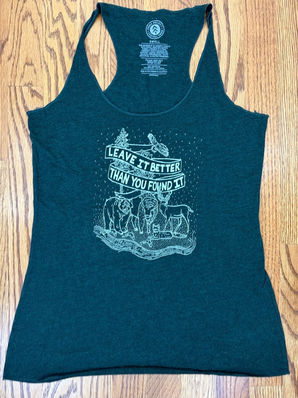 Leave It Better Than You Found It Racerback Tank Top "S"